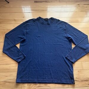Agave Long Sleeve Thermal Shirt XL Men's Blue Lux Made In USA Training Waffle‎